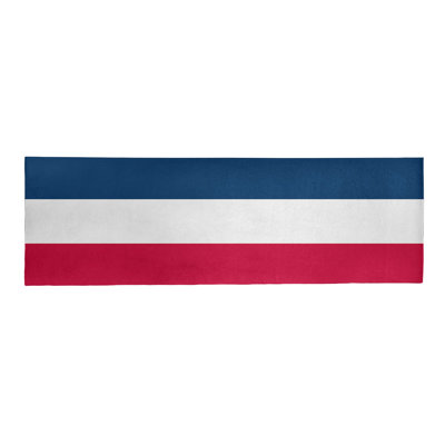 Tapis rouge/bleu