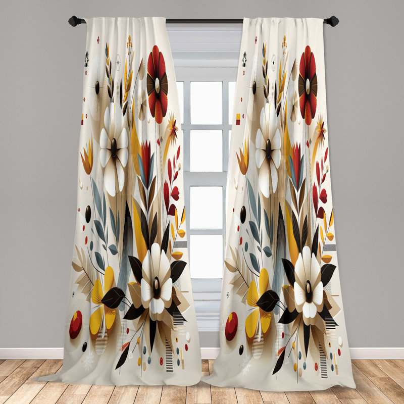 Semi Sheer Curtain, 56" W x 84" L