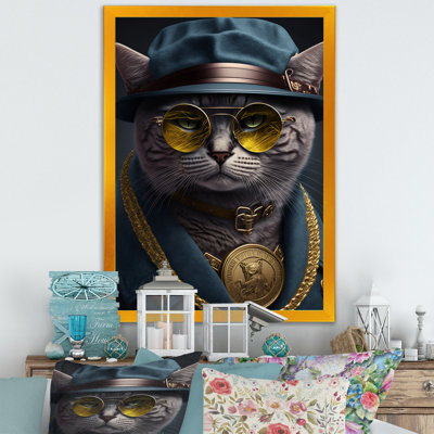 «Mafia Cat I», impression sur toile