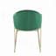 Chaise rembourrée en velours