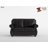 Southlake 64.5" Traditional Top Grain Leather & Faux Leather Loveseat with Nailhead Trim, Solid Wood Feet, Attached Cushions-1483202806