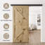 Standard Single Track Barn Door Hardware Kit(Doors Not Included)-105432278-122512262