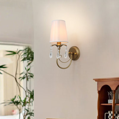 1-light Gold Wall Sconces Bathroom Light Fixtures Vintage Sconce Hallway