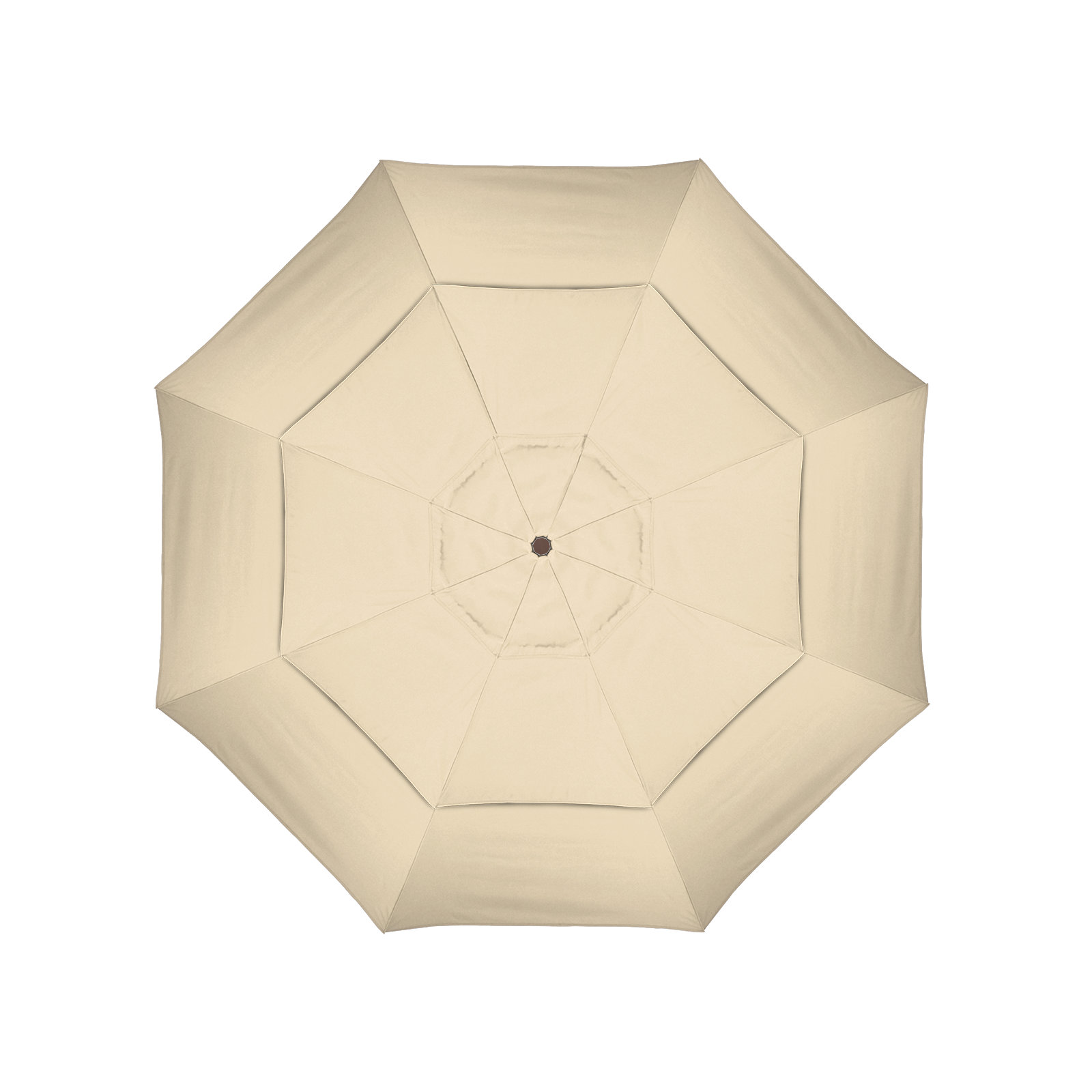 Broadmeade 132'' Sunbrella® Outdoor Umbrella, Antique Beige Sunbrella® Canvas, Hammertone Gray