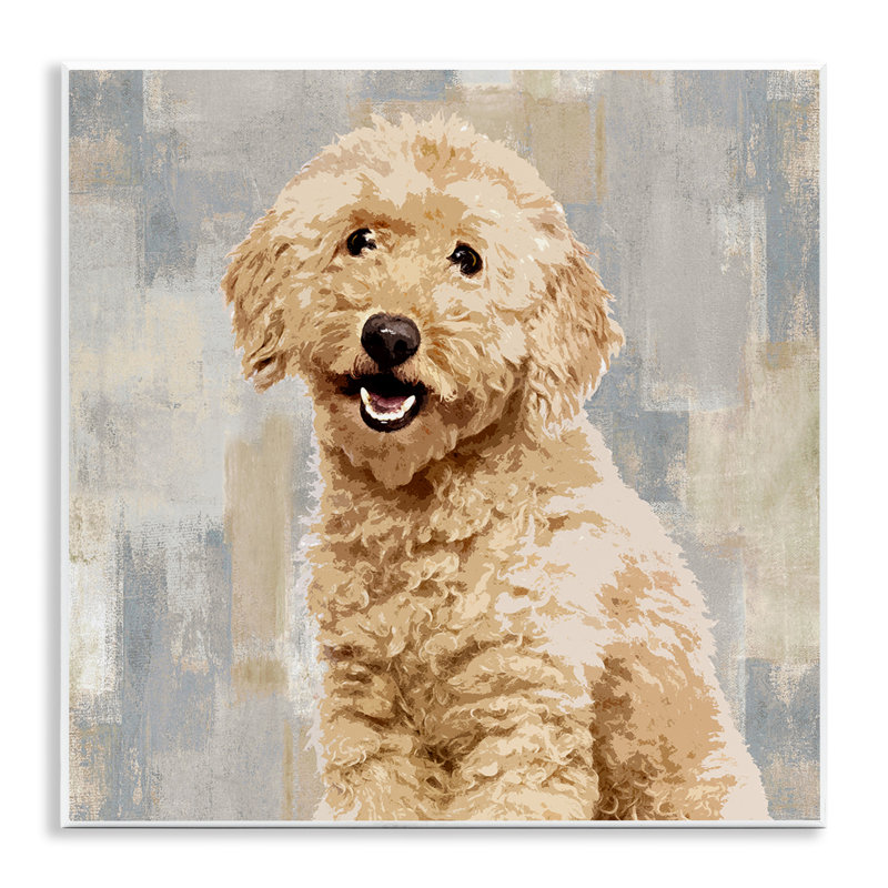 «Sourire Labradoodle Dog» par Keri Rodgers - impression d'art graphique