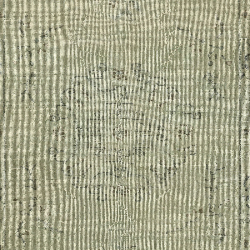 Tapis vert en laine à poils courts 4 x 7 pi