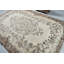 Grand tapis Oushak turc vintage fait à la main en beige antique pour un décor de salon élégant