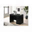 Ensemble de meuble-lavabo 3 pièces noir-1416297361