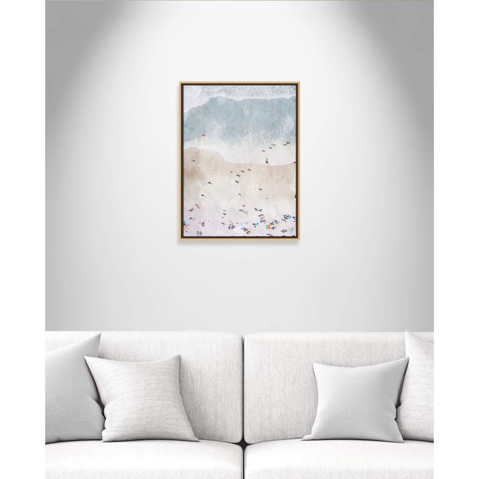 Beaching Out I Print by Milli Villa, 19.5'' W x 25.5'' H, Natural Floater
