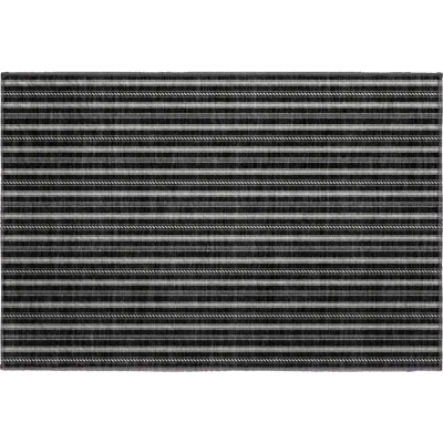 Premium Machine Washable Prisco Black Rug