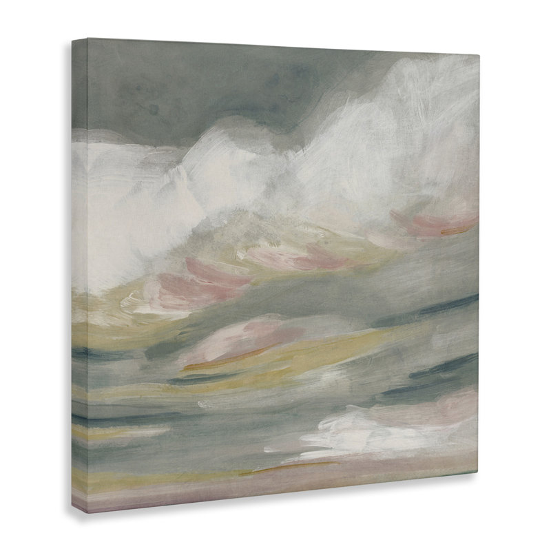 «Storm Clouds Abstraction Floater», art mural sur toile par June Erica Vess, H 36 po x l 36 po x P 1,5 po