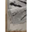Tapis gris et argent rectangulaire, 5 pi 3 po X 7 pi., Style sauvage, fait à la machine, 100%, et tapis pour animaux avec poils gris, rustique
