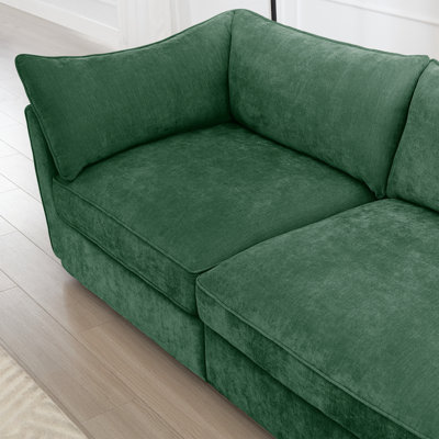 Chenille sectional sofa