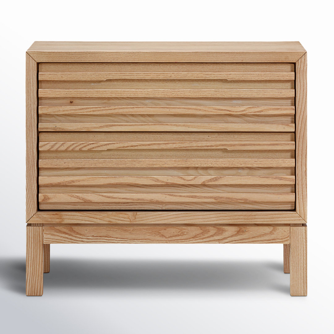 Finnian Solid Wood Nightstand AllModern 