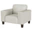 Fauteuil d'appoint capitonné Dana Greige-86637224