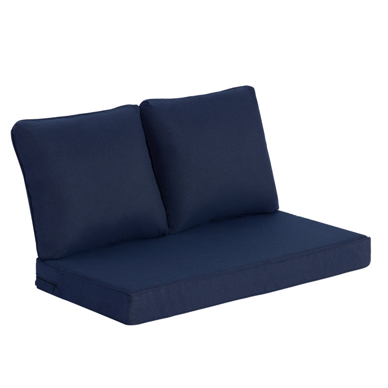 Ensemble de coussins de causeuse d'extérieur 48 po x 24 po (ensemble de 1) - Résistant à l'eau