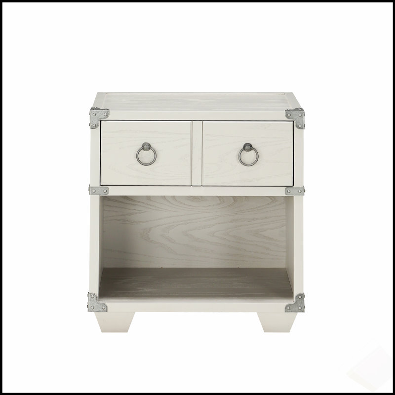 Gray Finish Nightstand
