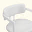 Ensemble de 2 chaises rembourrées en tissu avec structure en métal beige, capacité de poids de 265 lb-821497920