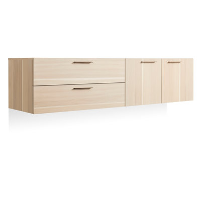 Shale Solid Wood Bathroom Cabinet