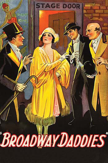 « daddies broadway »-affiche publicitaire rétro, H 36 po x l 24 po x P 1,5 po