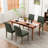 Fabric Upholstered Dining Chair Side Chair With Solid Wood Legs-436645580-465663113