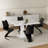Upholstered Kitchen Dining Chair, Cantilever Side Chairs-1888647831