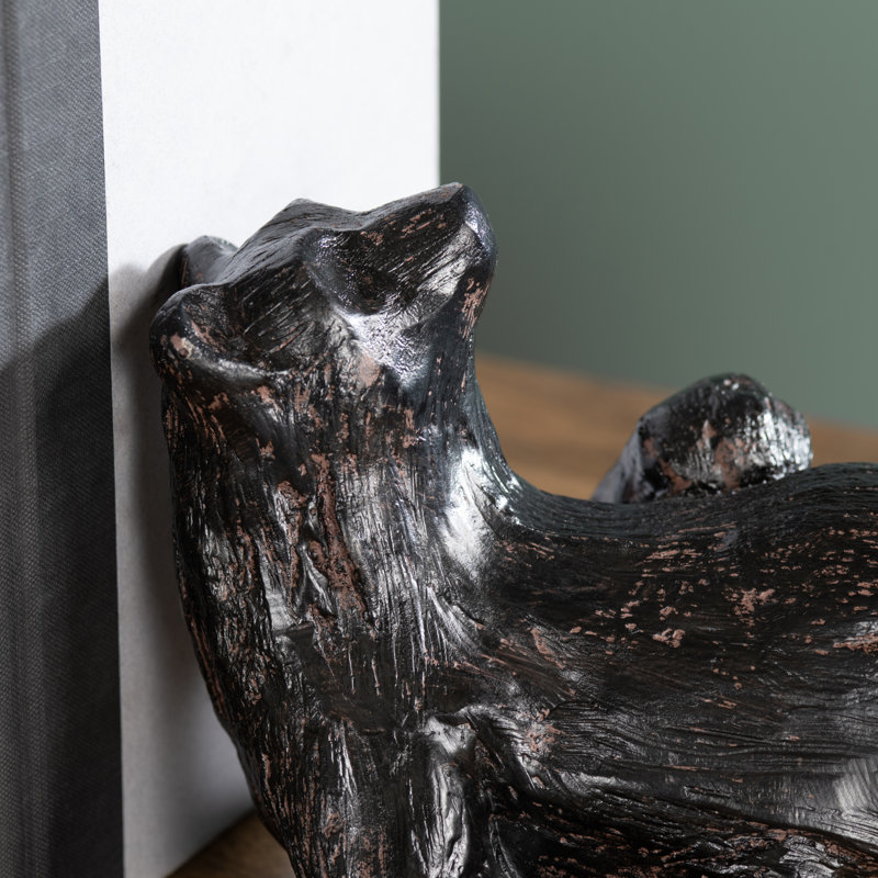 Statue d'ours joueur Lazy Days