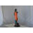 Young Lady In Orange Bronze Statue - Size: 7"L X 26"W X 25"H.