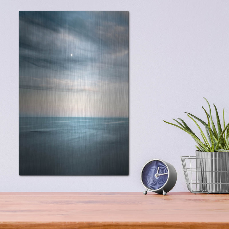 Highland Dunes «Ocean 7» par Ian Winistanley, art mural en métal, H 16 po x l 12 po
