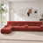Red+L-shaped+5 Seat sélectionné