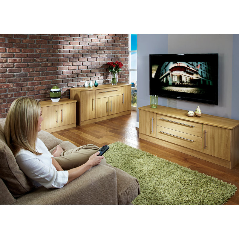 Fully Assembled Daryl Combi Chest, Modern Oak
