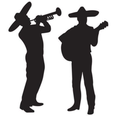  - 33½" & 34¼" Mariachi Band Silhouettes - 12 Pieces