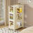 3-Tier Kitchen Storage Cart,Multifunction Utility Rolling Storage Organizer
