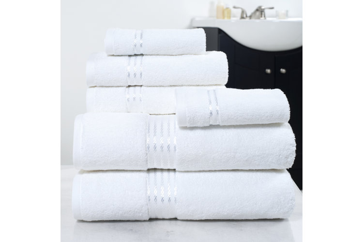 6 Piece 100% Cotton Towel Set