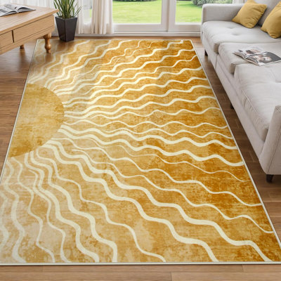 Tapis imprimé lavable à l'eau