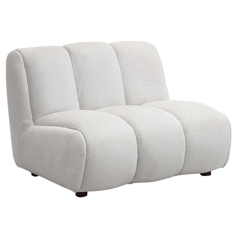 Fauteuil Manilla, lin blanc ivoire
