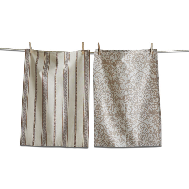 Starflower Dishtowel S/2