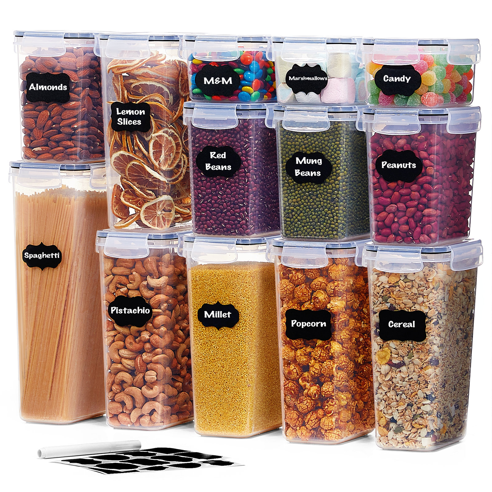 Prep & Savour 5 Container Food Storage Set