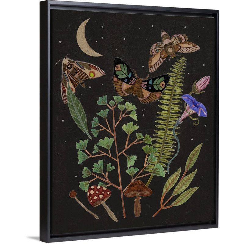 «Dark Forest I» par Melissa Wang - reproduction d'art, Toile avec cadre noir, H 16 po x l 13 po x P 1,75 po