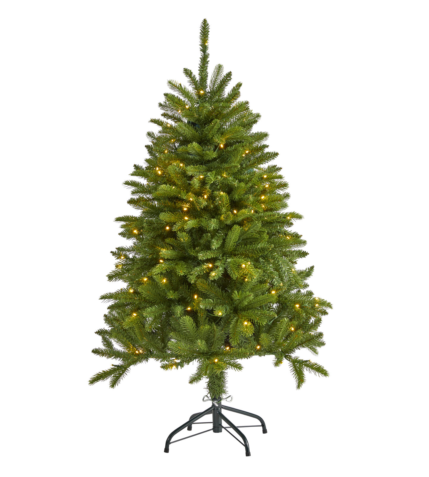 Lighted Artificial Christmas Tree, 4' H