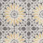 Garden Sunflower 8" x 8" Geometric Patterned Matte Porcelain Tile