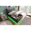 Lit rembourré en similicuir avec rangement, lumières DEL RVB et ports USB-2100095662-2100095667