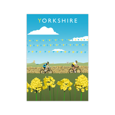 Yorkshire Cycling 1 Piece Wall Art