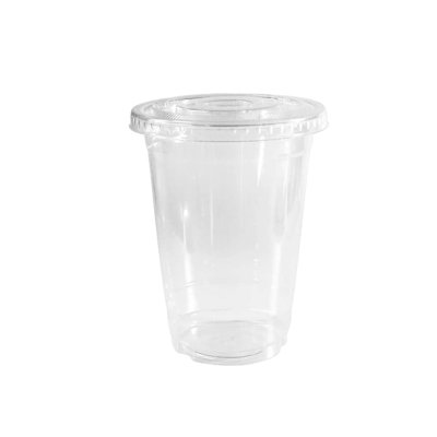 Ecoquality 10Oz Small Clear Plastic Disposable Cups With Lids For Cold Smoothie, Iced Coffee, Parfait, Juice, Soda, Cocktail, And Party Cups (500)