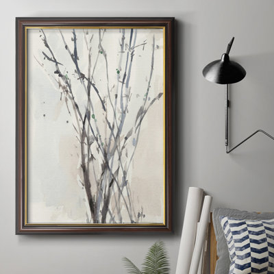 Watercolor Branches II, toile encadrée de qualité supérieure - prête à être accrochée