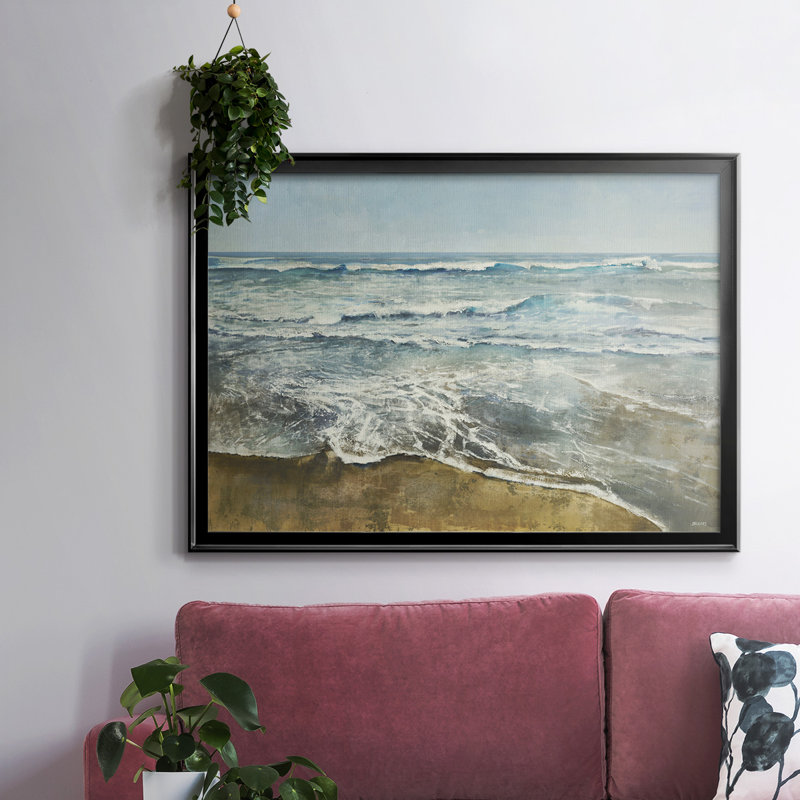 Beachcombing, reproduction d'art sur toile, H 26 po x l 38 po x P 1,5 po, Noir