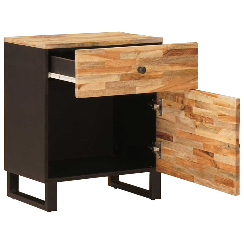 50cm W Solid Wood Bedside Table