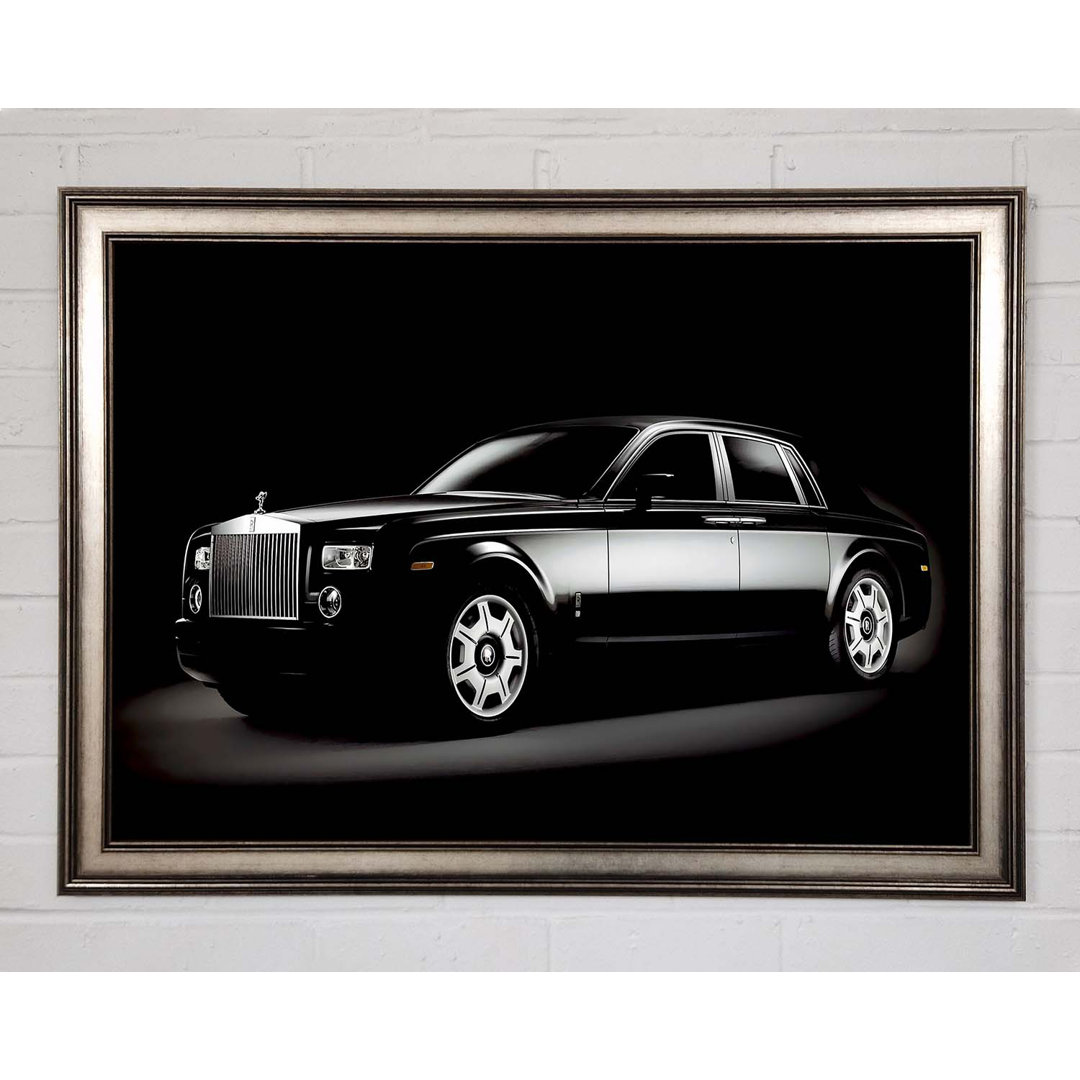 Rolls Royce Black - Einzelner Bilderrahmen Kunstdrucke