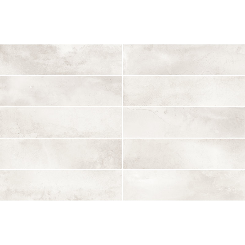 14.7 x 14.7 cm Beveled Porcelain Tile, Grey