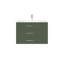 Ensemble de meuble-lavabo mural simple 30 po Aurilla avec comptoir en céramique blanc vert forêt et tablette droite Aurilla-641886403-737632750-737632752